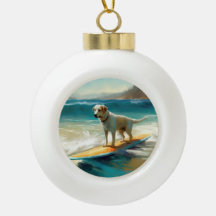 Anatolian Shepherd Beach Surfmalerei Keramik Kugel-Ornament