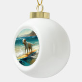 Anatolian Shepherd Beach Surfmalerei Keramik Kugel-Ornament (Rechts)