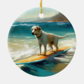 Anatolian Shepherd Beach Surfmalerei Keramik Ornament (Hinten)