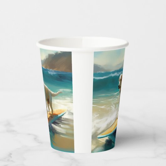 Anatolian Shepherd Beach Surfmalerei Pappbecher (Links)