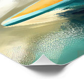 Anatolian Shepherd Beach Surfmalerei Poster (Ecke)