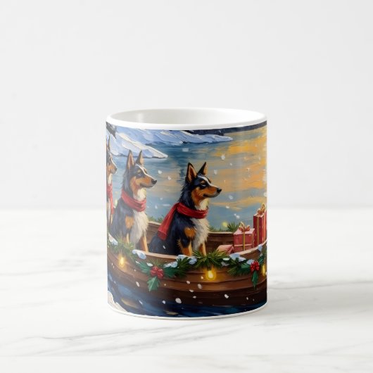 Anatolian Shepherd Christmas Boat Holiday Kaffeetasse (Mittel)