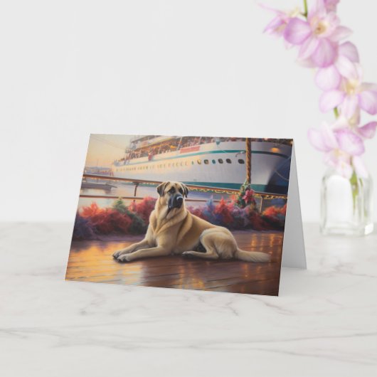 Anatolian Shepherd Christmas Cruise: Pawsome Karte (Orchidee)