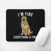 Anatolian Shepherd Christmas I'm Fine Everything I Mousepad (Mit Mouse)