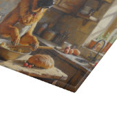 Anatolian Shepherd Cooking in Kitchen Schneidebrett (Ecke)