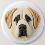 Anatolian Shepherd Dog 3D Inspiriert Button (Vorderseite)