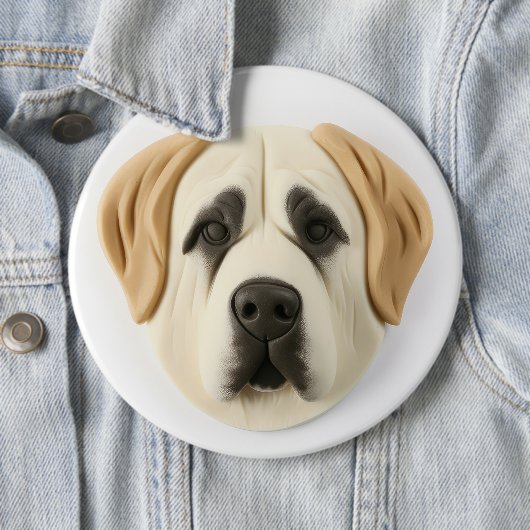 Anatolian Shepherd Dog 3D Inspiriert Button (Beispiel)