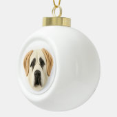 Anatolian Shepherd Dog 3D Inspiriert Keramik Kugel-Ornament (Rechts)