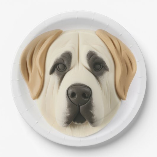 Anatolian Shepherd Dog 3D Inspiriert Pappteller (Vorderseite)