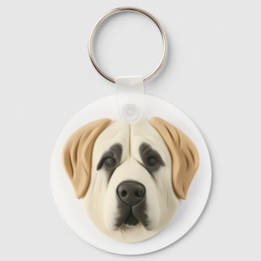 Anatolian Shepherd Dog 3D Inspiriert Schlüsselanhänger (Vorderseite)