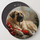 Anatolian Shepherd Dog Christmas festival Button (Vorne & Hinten)