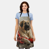 Anatolian Shepherd Dog Christmas festival Schürze (Getragen)