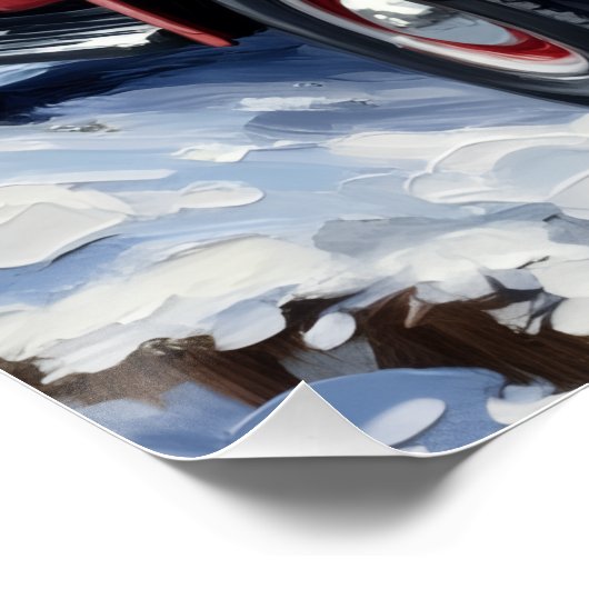 Anatolian Shepherd Dog Christmas Red Truck Holiday Poster (Ecke)