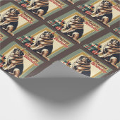 Anatolian Shepherd Dog farbenfroh Geschenkpapier (Ecke)