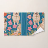 Anatolian Shepherd Dog Floral farbiges Muster Badhandtuch Set (Handtuch)