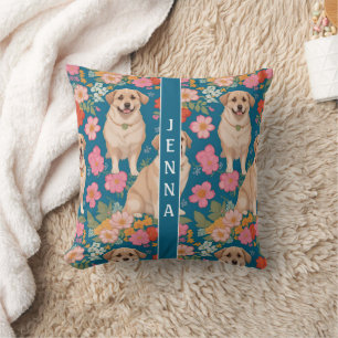 Anatolian Shepherd Dog Floral farbiges Muster Kissen