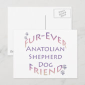Anatolian Shepherd Dog Furever Postkarte (Vorne/Hinten)
