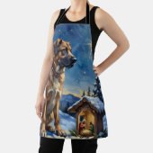 Anatolian Shepherd Dog Guarding Nativity Scene Schürze (InSitu)