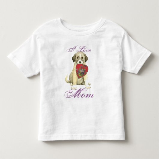 Anatolian Shepherd Dog Heart Mama Kleinkind T-shirt (Vorderseite)
