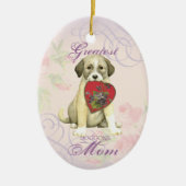 Anatolian Shepherd Dog Heart Mom Ceramic Ornament (Vorne)