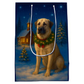 Anatolian Shepherd Dog Holiday  Mittlere Geschenktüte (Rückseite)