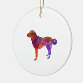 Anatolian Shepherd Dog im Watercolor Keramikornament (Links)