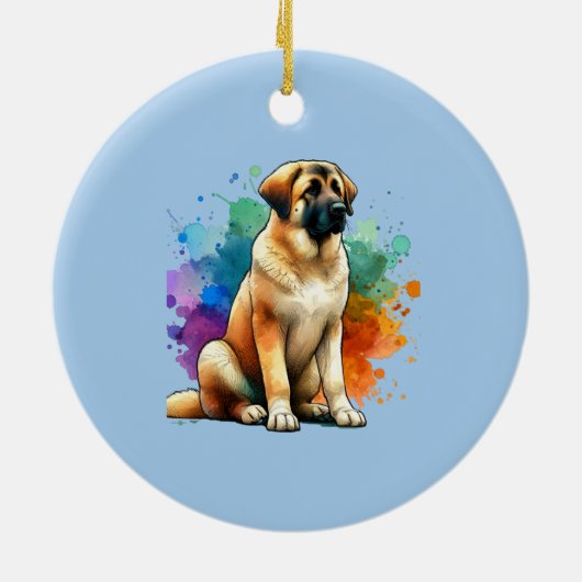 Anatolian Shepherd Dog Keramik Ornament (Hinten)