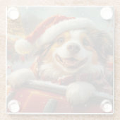 Anatolian Shepherd Dog Roller Untersetzer Weihnach (Rückseite)