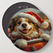 Anatolian Shepherd Dog Roller Untersetzer Weihnach Button (Vorne & Hinten)