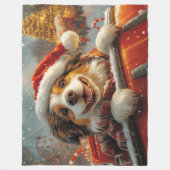 Anatolian Shepherd Dog Roller Untersetzer Weihnach Fleecedecke (Vorderseite)