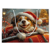 Anatolian Shepherd Dog Roller Untersetzer Weihnach Große Geschenktüte (Rückseite)