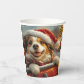 Anatolian Shepherd Dog Roller Untersetzer Weihnach Pappbecher (Rückseite)