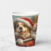 Anatolian Shepherd Dog Roller Untersetzer Weihnach Pappbecher (Vorderseite)