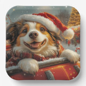 Anatolian Shepherd Dog Roller Untersetzer Weihnach Pappteller (Vorderseite)