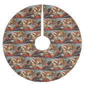 Anatolian Shepherd Dog Roller Untersetzer Weihnach Polyester Weihnachtsbaumdecke (Vorderseite)