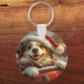 Anatolian Shepherd Dog Roller Untersetzer Weihnach Schlüsselanhänger (Vorderseite)