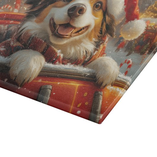 Anatolian Shepherd Dog Roller Untersetzer Weihnach Schneidebrett (Ecke)