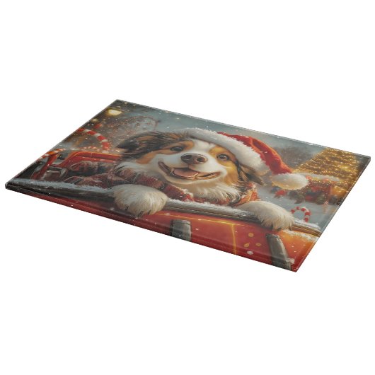 Anatolian Shepherd Dog Roller Untersetzer Weihnach Schneidebrett (Ecke)