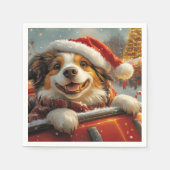 Anatolian Shepherd Dog Roller Untersetzer Weihnach Serviette (Vorderseite)