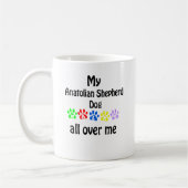 Anatolian Shepherd Dog Walks Design Kaffeetasse (Links)