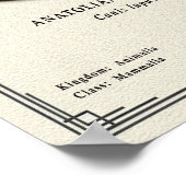 Anatolian Shepherd Dog Zoology Series Poster (Ecke)