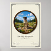 Anatolian Shepherd Dog Zoology Series Poster (Vorne)