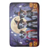 Anatolian Shepherd Dogs Pumpkin Halloween Funny Badematte (Vorderseite Vertikal)