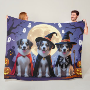 Anatolian Shepherd Dogs Pumpkin Halloween Funny Fleecedecke