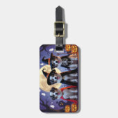 Anatolian Shepherd Dogs Pumpkin Halloween Funny Gepäckanhänger (Vorderseite vertikal)