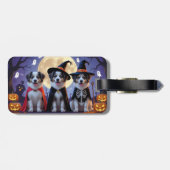 Anatolian Shepherd Dogs Pumpkin Halloween Funny Gepäckanhänger (Rückseite horizontal)