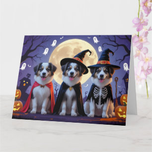 Anatolian Shepherd Dogs Pumpkin Halloween Funny Karte