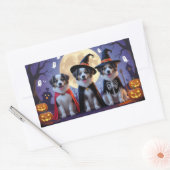 Anatolian Shepherd Dogs Pumpkin Halloween Funny Rechteckiger Aufkleber (Umschlag)