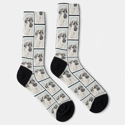 Anatolian Shepherd Fawn Malerei Original Dog Art Socken (Rechts)