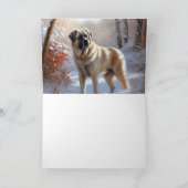 Anatolian Shepherd Let It Snow Christmas Karte (Innenseite)